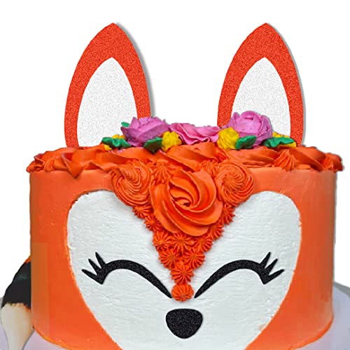 Fuchs Tortenaufsatz Fuchs Gesicht Set Kuchen Dekorationen für Frosch Thema Geburtstag Party von ChoJoy