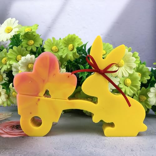 2 Sätze 3d Silikonformen Gießformen Ostern Kerzenformen Zum Gießen Ostern Silikonformen Gießformen Kerzenhalter Ostern Gips Osterformen Epoxidharz (d) von ChongKuan