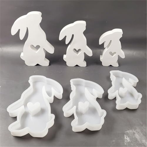 2 Sätze 3d Silikonformen Gießformen Ostern Kerzenformen Zum Gießen Ostern Silikonformen Gießformen Kerzenhalter Ostern Gips Osterformen Epoxidharz (e) von ChongKuan