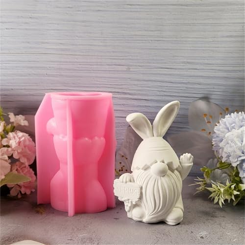 2 Sätze Kerzenformen Zum Gießen Ostern Silikonformen Gießformen Kerzenhalter Ostern 3d Silikonformen Gießformen Ostern Gips Osterformen Epoxidharz (c) von ChongKuan