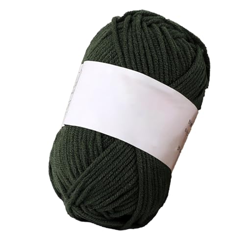 ChongKuan Filzwolle Zum Stricken Wolle Häkeln Textilgarn Baumwollgarn Häkelwolle Baumwolle Wollknäuel Kuschelwolle Häkelgarn Yarn Crochet Flauschige Handstrickgarn (32 grasgrün,5 Stück) von ChongKuan