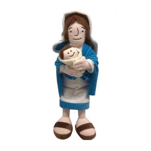 ChongKuan Jesus Plush Toy – Weiche Und Kuschelige Jesus Figur, Ideal Als Liebevolle Dekoration Oder Persönliches Andenken, Hochwertige Verarbeitung Und Hautfreundliches Material (2) von ChongKuan