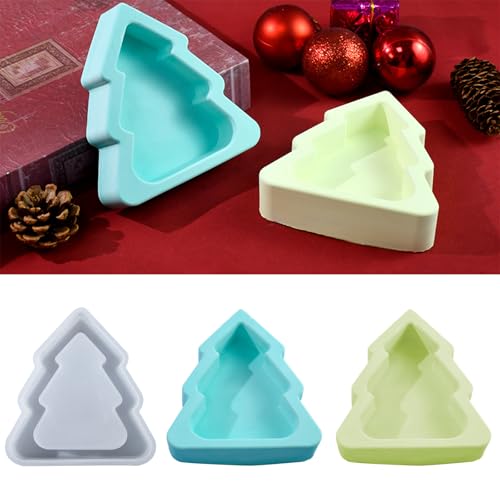 Gießform Weihnachten Silikonform Weihnachten Silikonformen Gießformen Weihnachten Stern Elch Gipsformen Zum Gießen Weihnachtsbaum Selber Machen Set Epoxidharz Kerzenformen Tannenbaum Kerzenhalter (C) von ChongKuan