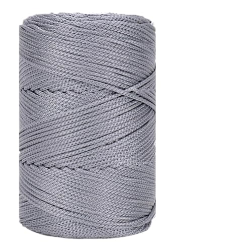 Makramee Garn 3mm X 225m Rope Zum Häkeln Taschen Baumwollschnur Polyester Bäckergarn Baumwollkordel Macrame Cord Baumwollgarn Baumwollfaden Geflochten Textilgarn Körbe Easy Yarn (14,2 Stück) von ChongKuan