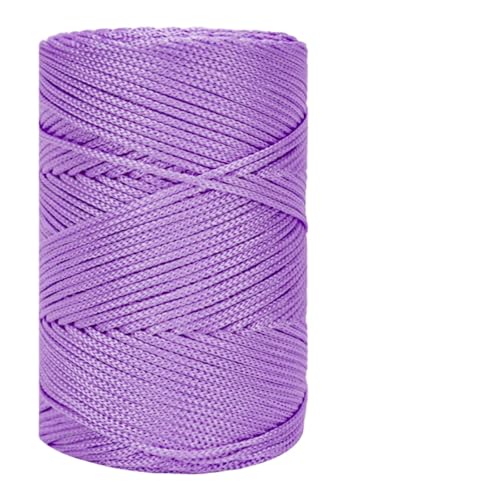 Makramee Garn 3mm X 225m Rope Zum Häkeln Taschen Baumwollschnur Polyester Bäckergarn Baumwollkordel Macrame Cord Baumwollgarn Baumwollfaden Geflochten Textilgarn Körbe Easy Yarn (19,1 Stück) von ChongKuan