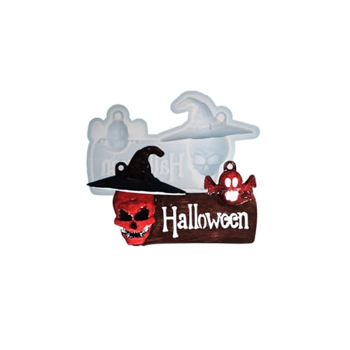 Silikonformen Gießformen Halloween Kerzen Epoxidharz 3d Einschieber Kerzenhalter (3) von ChongKuan