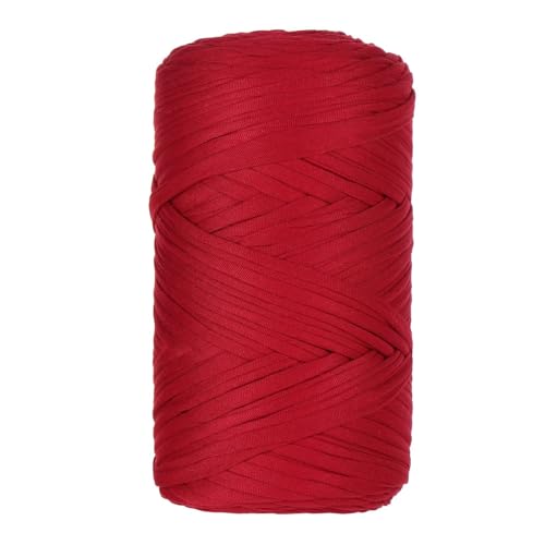 T-shirt Garn 400g/120m Textilgarn Hooked Bändchengarn Tshirt Yarn Taschen Jersey Schlauchgarn Häkelgarn for Hand DIY Bag, Blanket, Cushion, Crochet Projects, Home Decor (2) von ChongKuan