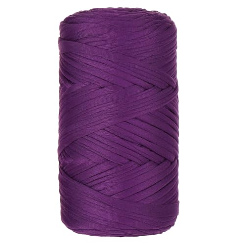 T-shirt Garn 400g/120m Textilgarn Hooked Bändchengarn Tshirt Yarn Taschen Jersey Schlauchgarn Häkelgarn for Hand DIY Bag, Blanket, Cushion, Crochet Projects, Home Decor (25) von ChongKuan