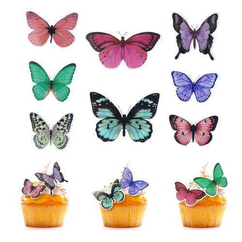Schmetterlinge Dreidimensional Tortendeko Cupcake von Chornow