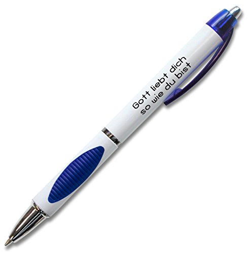 Christliche Geschenkideen °° Kugelschreiber Gott liebt dich so wie du bist (blau) von Christliche Geschenkideen
