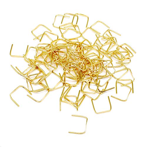 100x Kristall Verbinder 8x8mm Gold Prismen Clips Klammer Stecker Ketteln Bastelbedarf - Perfekt für DIY-Schmuck, Dekorationen und mehr! von Christoph Palme