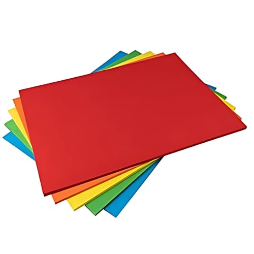 Hawksbill Papier Bright Kopierpapier - A4 5 verschiedene Farben 80 GSM - 100 Blatt Multipack glattes Papier für Druck, Scrapbooking, Herstellung von Schreibwaren, Heim- oder Bürogebrauch & Kunst oder von ChromaCopy