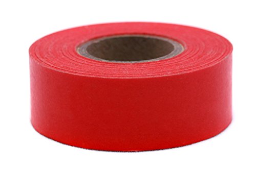 ChromaLabel - Klebeband zur Kennzeichnung - farbig - 2,5 cm (1“) breit - 12,7 m (500“) lange Rolle - Rot von ChromaLabel