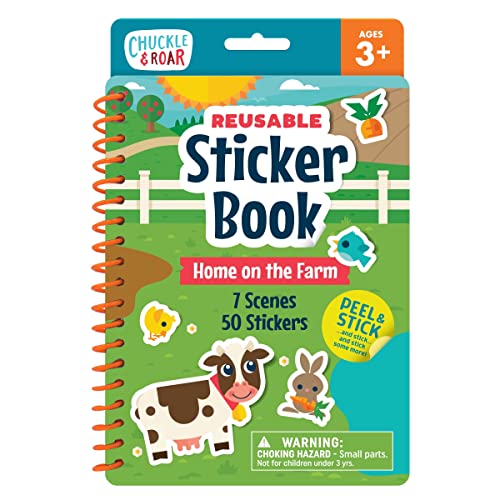 Chuckle & Roar Wiederverwendbares Stickerbuch – Bauernhof von Chuckle & Roar