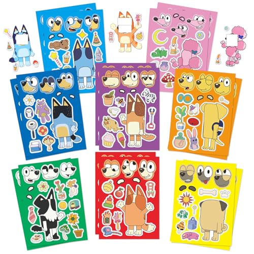 Chukua Sticker Kinder Blue 16Pcs DIY Aufkleber Anime Personalisierte Stickers Deko-Kawaii Sticker Set Geschenk Give Aways Geburtstag Deko Gastgeschenke Party Mitgebsel für Laptop Skateboard Scrapbook von Chukua