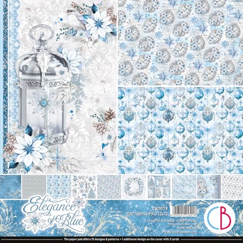 Ciao Bella Elegance of Blue Musterblock, 30,5 x 30,5 cm von Ciao Bella