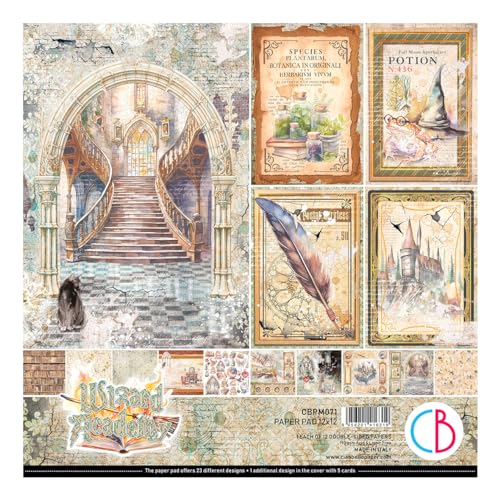 Ciao Bella Wizard Academy Paper Pad 30,5 x 30,5 cm, 12 Blatt von Ciao Bella