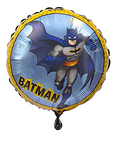 Batman Folienballon Mylar rund (46 cm, 18 Zoll) Original DC Comics von Ciao