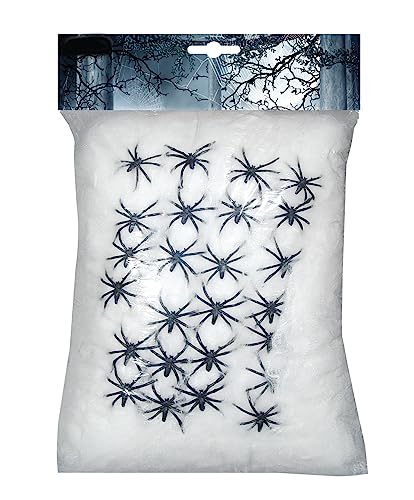 Ciao 31462 Cobweb Decoration, White, Black, 500g von Ciao