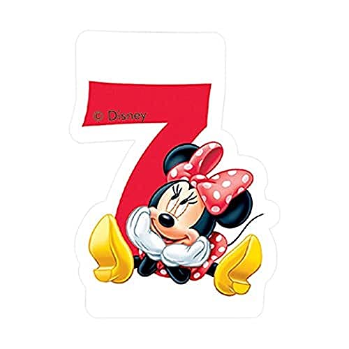 Disney Zahlenkerze Minnie Maus-Zahl 7 (6cm) von Ciao