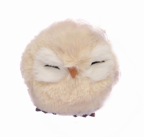 Owl Ball Cute (Ø10cm) Hanging Christmas Decoration, beige von Ciao