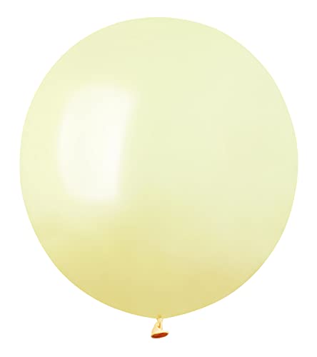 Pack 10 maxi balloons in natural latex Premium Quality G40 (Ø 100cm / 40"), light green von Ciao