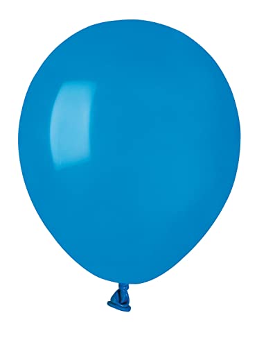 Pack 100 balloons in natural latex Premium Quality G120 (Ø 33cm / 13"), blue von Ciao