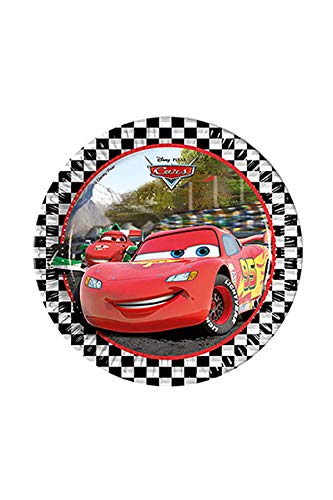 Procos 87103 – Pappteller mit Cars Formula-Motiv, Ø 23 cm, 8 Stück, Mehrfarbig von Disney