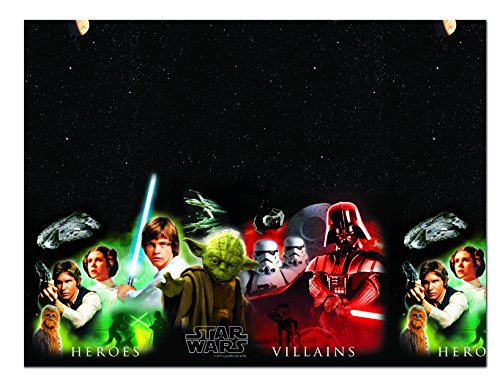 Star Wars Kunststoff Tischdecke 180 x 120 cm Helden & Schurken von Ciao