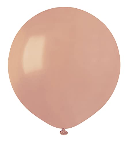 Umschlag 25 Luftballons Naturlatex Premium Quality G150 (Ø 48cm / 19") altrosa von Ciao