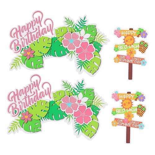 1 Satz Kucheneinsatz Ausstecher Zum Dekorieren Von Kuchen Vintage - Glockenkuchen Mottoparty Hawaii Party Decoration Dekorationsartikel Für Kuchen Kuchendeckel Papier 4 Stück Ciieeo von Ciieeo