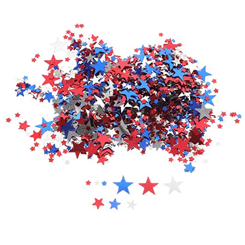 Ciieeo 1 Konfetti Zum Unabhängigkeitstag 4. Juli Tischdekoration Konfetti-eier Roter Weißer Und Blauer Glitzer Americana- Konfetti Zum Gedenktag Tischkonfetti Konfetti- Plastik von Ciieeo