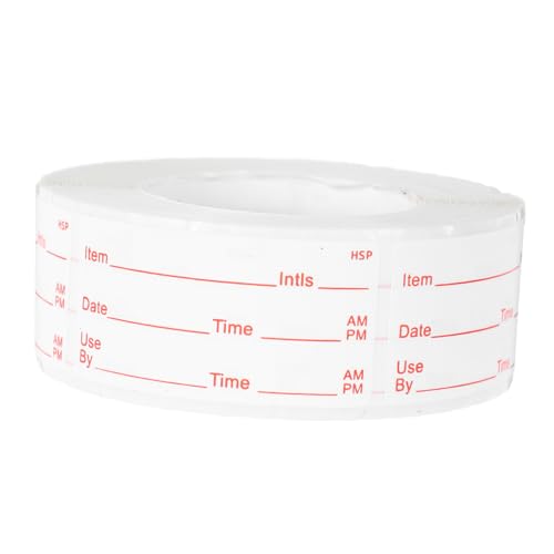 Ciieeo 1 Rolle Datumsetiketten für Lebensmittel Restaurantküchenzubehör Etiketten für Lebensmittelkühlschränke entfernbare Etiketten Glasetiketten PVC selbstklebend Weiß Ciieeo 1 Rolle Datumsetiketten für Lebensmittel Restaurantküchenzubehör Etiketten für Lebensmittelkühlschränke entfernbare Etiketten Glasetiketten PVC selbstklebend Weiß von Ciieeo