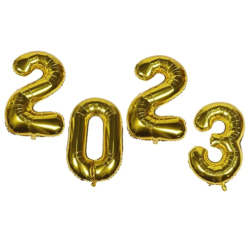 Ciieeo 1 Satz 2023 2022 Zahlenballon Weihnachtsballon 2022 Folienballons 2022 Ballon Gold Hochzeitsballons Neujahrsdekorationen Klasse Von 2022 Ballon Golddekor Aluminiumfolie Golden von Ciieeo