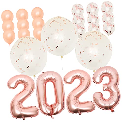 Ciieeo 1 Satz Ballons Der Abschlusssaison Neonpinke Luftballons Party-ballonbogen-kit Dekorationen Ballondekoration Partyballons Gänseblümchen Ballons Aluminiumfolie Rose Gold von Ciieeo