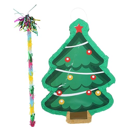 Ciieeo 1 Satz Pinata aus Papier jahrestag weihnachtsmotiv Weihnachtsthema weinachtsdeko christmas trees candies Dekor Weihnachtsbaum weihnachtsfeier liefert Party-Piñata Weihnachts-Piñata von Ciieeo