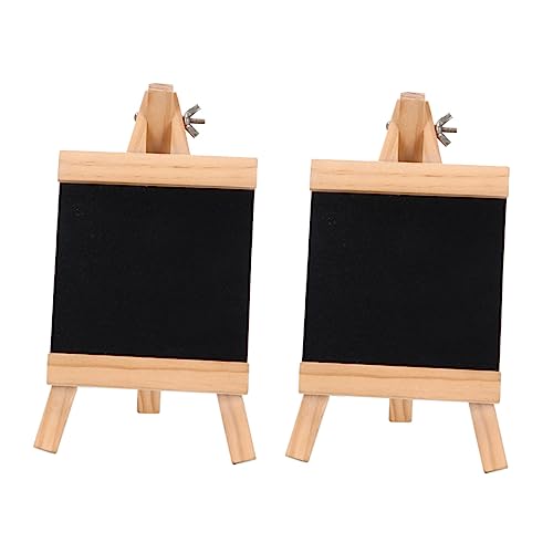 Ciieeo 1 Satz Tafel Message Board Multifunktionales Messageboard-schild Whiteboard-staffelei Zeichenpad Write Board Tavlit Desktop-nachrichtenbrett Nachricht Zubehör Holz Black 2st von Ciieeo