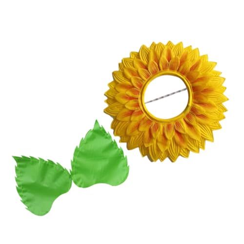 Ciieeo 1 Set Sonne Kopfschmuck Kleidung Bekleidung Das Outfit Kostüm Tiara Sonnenblume Kopfbedeckung Party Requisite Partyzubehör Hut Kopfbedeckung Lustige Hüte Für Party Seidentuch von Ciieeo