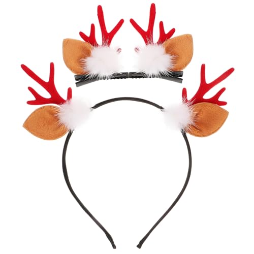 Ciieeo 1 Set Weihnachtsgeweih Stirnband Kopfband Haarbänder Mädchen Haarschmuck Weihnachtskostüm Requisiten Weihnachtshaardekoration Haardekoration Für Weihnachten Weihnachtsparty von Ciieeo