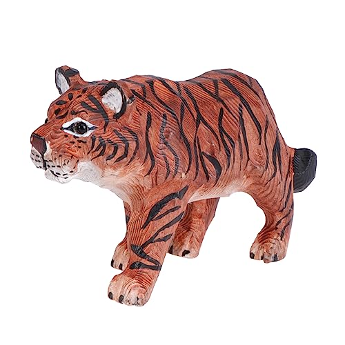 Ciieeo 1 Stück Tiger Kiefer Ornament Wilde Krats Tiger Figuren Chinesische Dekorationen Einzigartiger Tiger Handgemaltes Modell Heim Bastel Für Zuhause Haushalt Schreibtisch von Ciieeo