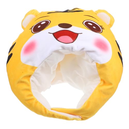 Ciieeo 1 Stück Tiger Kopfbedeckung Hut Cosplay Kostüm Glückshut Tier Cosplay Lustiger Partyhut Tigerhut Alberner Hut Plüschtiere Partyhüte Für Kinder Tierkostüm Hut von Ciieeo