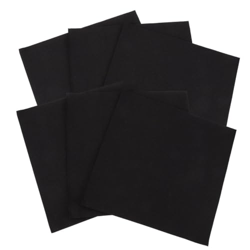 Ciieeo 100st Kräuseln Tisch Partyzubehör Leinenservietten Masse Teller Grad Getränkeservietten Burgund Korb Frühstücksservietten Kaschmir Platte Einwegartikel Weiß Täglich Papier Black von Ciieeo