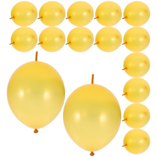 Ciieeo 100st Schwanzlatexballon Heliumtanks Für Ballons Ballonbogenständer Brautballons Groovige Luftballons Ballonbogenrahmen Umwerben Ballonsträuße Geliefert Party Golden Emulsion von Ciieeo