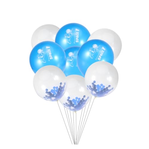 Ciieeo 10St Kinderparty-Ballon kinder mitgebsel kindergeburtstag raumdeko blaue ballons Leichtgewichtige Ballons blaue luftballons Glitzerdekoration geburtstagsdekoration Weltraumballon von Ciieeo