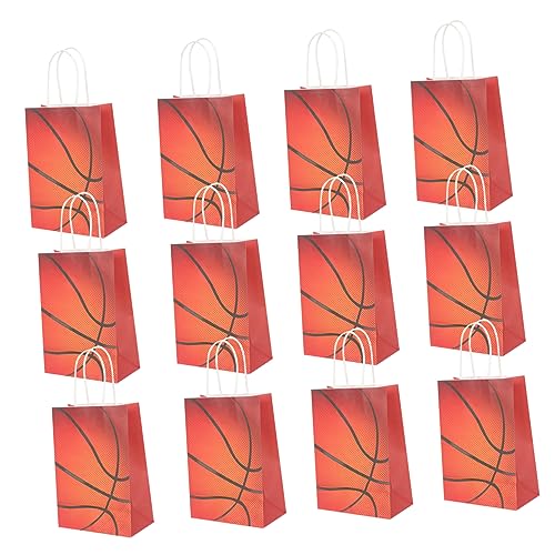 Ciieeo 12 Stück Basketball Bonbontüten Papiertüten Party Leckerli Taschen Tragetaschen Für Kinder Taschen Für Kinder Leckerli Geschenktüten Kinder Goodie Taschen Bonbontüten von Ciieeo