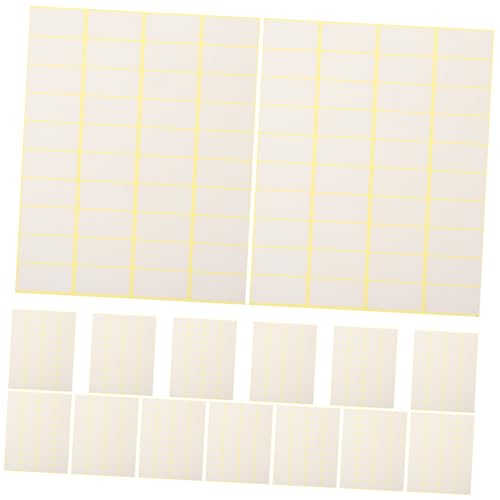 Ciieeo 15 Blatt Preisschildaufkleber Beschreibbare Etiketten Einfarbige Kleine Etikettenaufkleber Leicht Klebend Beschreibbar Beschriftbar Leere Aufkleber Selbstklebendes Ciieeo 15 Blatt Preisschildaufkleber Beschreibbare Etiketten Einfarbige Kleine Etikettenaufkleber Leicht Klebend Beschreibbar Beschriftbar Leere Aufkleber Selbstklebendes von Ciieeo
