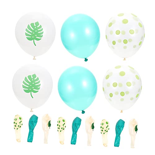 Ciieeo 15St Ananas-Latexballon Feuerwehr Ballons tropische Ballons klare Luftballons Luau-Ballons party decoration party dekoration Partyballons kreative Latexballons Emulsion Green von Ciieeo