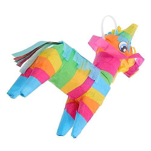 Ciieeo 1Stk Pinata-Spiel-Requisiten Aprikose rosa Kerzen-Kit Anhänger Greifer süßigkeiten für buntes Piñata- Pinata- aus Papier Colorful von Ciieeo