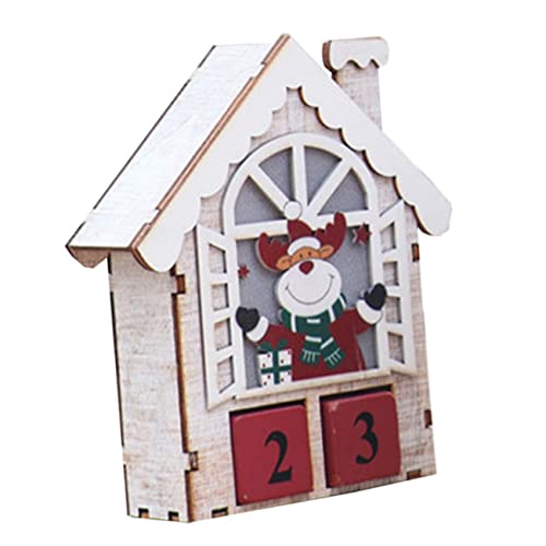 Ciieeo 1stk Drei Dimensionaler Weihnachts Kalender Goldene Leuchter Weihnachtskalender Lichttimer Timer-stecker Der Hartgesottene-adventskalender Adventskalender Für Uhr Holz von Ciieeo