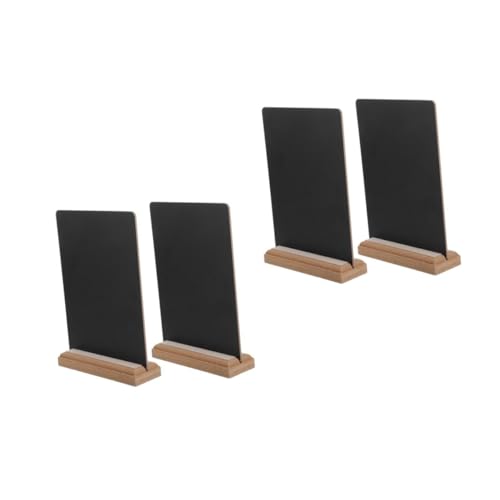 Ciieeo 2 Sätze Mini-tafel Tafelmenü Doppelseitige Mini-tischtafel Kreidetafel Schild Tafel Klein Kleine Kreidetafel Menütafel Kreidetafel Staffelei Zeichen Tafeln Black Holz 2 Stück * 2 von Ciieeo